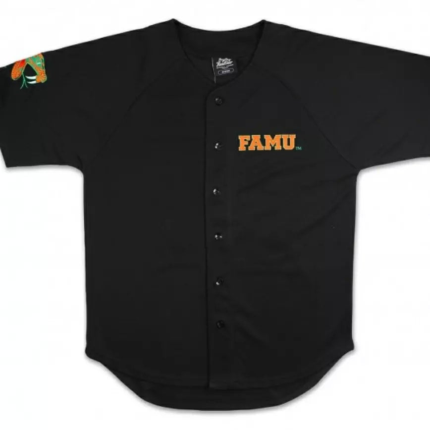 FAMU FOOTBALL FAUXJERSEY™️ TEE-BLACK – HBCU FAUXJERSEYS™